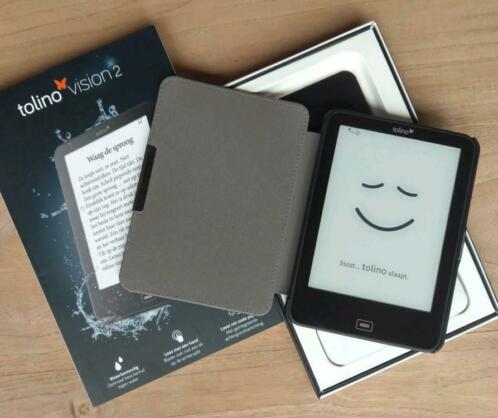 Prachtige Tolino Vision 2 ereader met nieuwe sleepcover