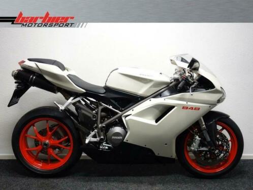 Prachtige witte Ducati 848 (bj 2009)