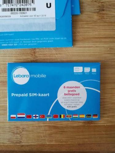 Prepaid kaarten met extra tegoed