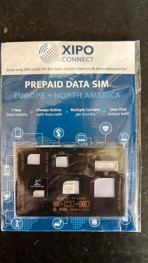 Prepaid Sim Data only 2GB Amerika en Canada