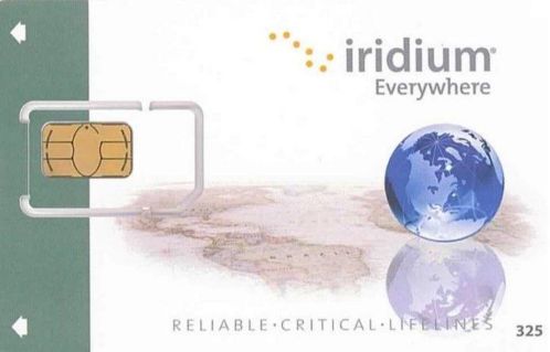 Prepaid SIM kaart, beltegoed voor Iridium Satelliet telefoon