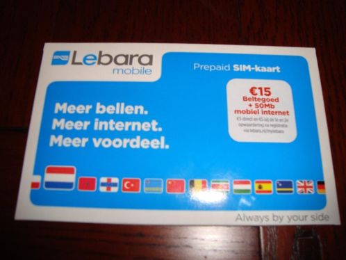 Prepaid sim-kaart lebara