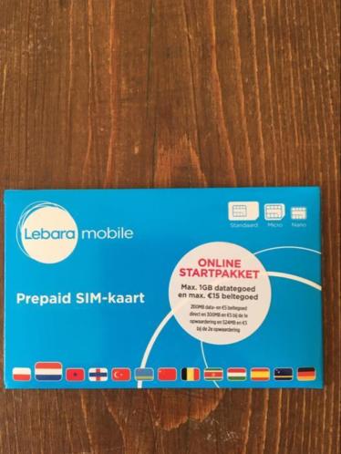 Prepaid SIM kaart Lebara Mobile