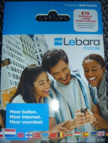 Prepaid SIM-kaart van Lebara
