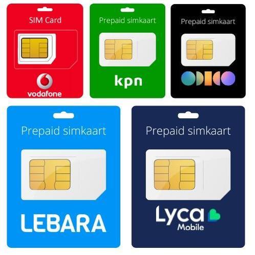 Prepaid simkaarten Odido  Vodafone  KPN  Lebara Zakelijk