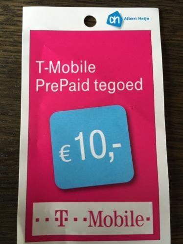 Prepaid tegoed 10,00