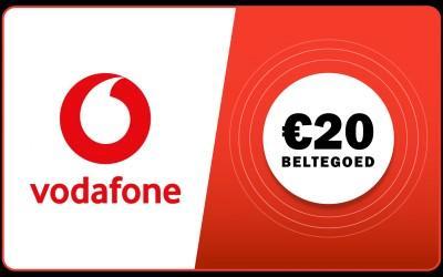 Prepaid tegoed Vodafone 20 euro