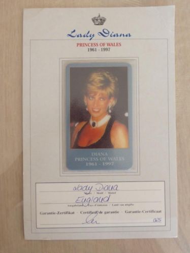 Prepaid telefoonkaart Lady Diana 091998