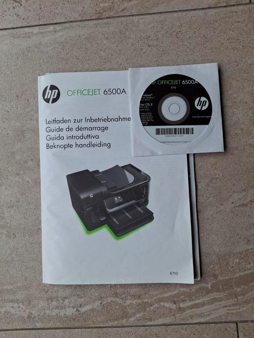 Printer HP officejet 6500A  3 kleurencartridges