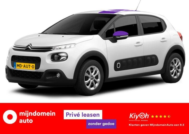 Private lease Citroen C3 v.a. 339,- p.m. 1.2 Puretech 82pk