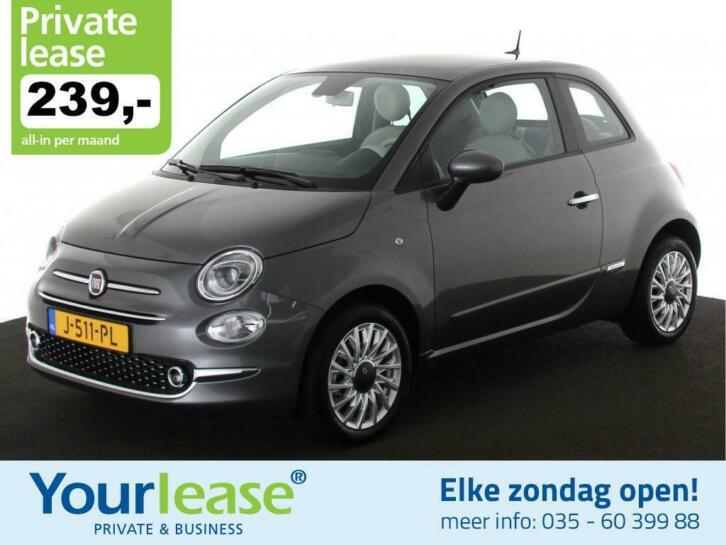 Private lease  Fiat 500 1.0 Hybrid Lounge  239,- All-in