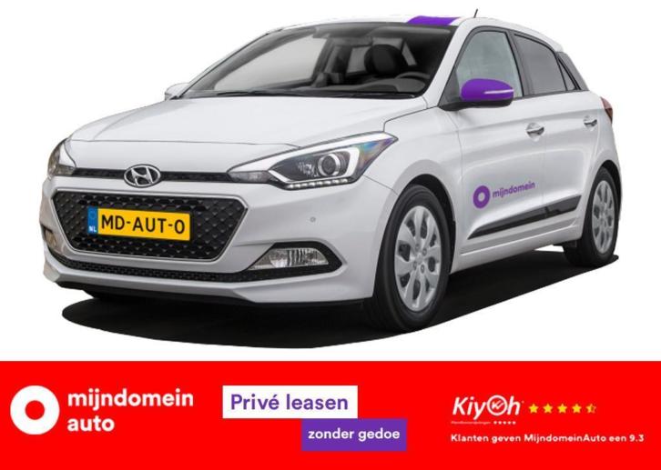 Private lease Hyundai i20 v.a. 287,- p.m. luxe uitvoering