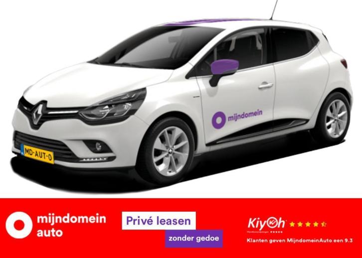 Private lease Renault Clio v.a. 339,- p.m. luxe uitvoering