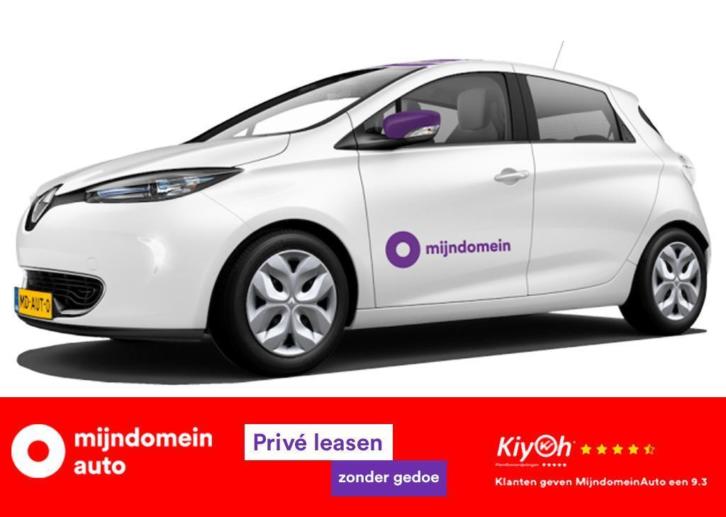 Private lease Renault Zoe v.a. 477,- p.m. luxe uitvoering