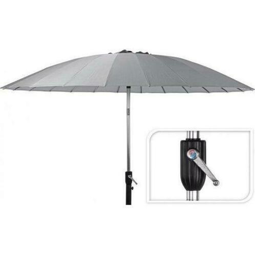Pro garden parasol shanghai 270 cm. Licht grijs