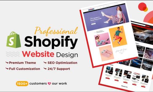 Professionele Shopify Website met Top SEO en 1 week levering