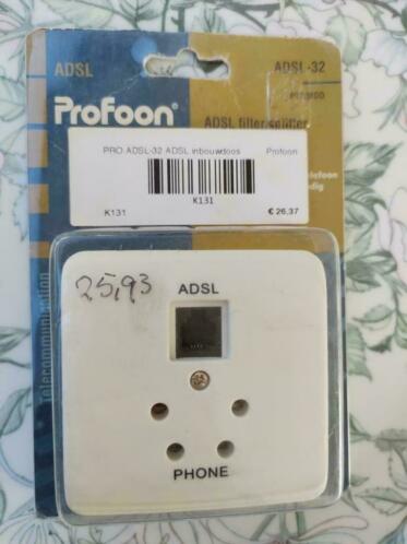 Profoon ADSL splitter inbouwdoos