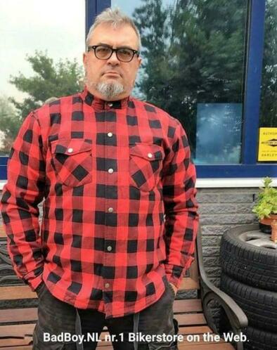 Protective LumberJack MotorShirt - 100 Full Kevlar MotorJas