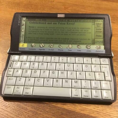 Psion Revo fraai met leder hoes en PsiWin Cd-rom 