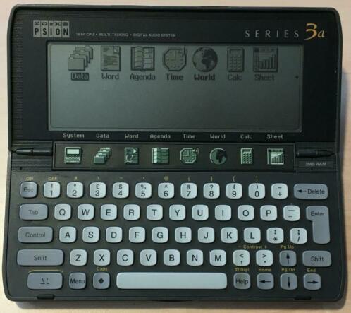 Psion Series 3a PDA incl. kabel en PC Connectivity Software