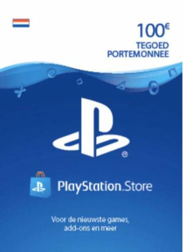 PSN kaart playstation 4 giftcard 2x 100,-