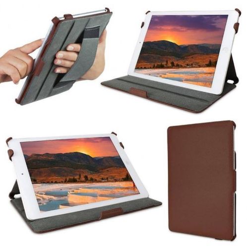 PU Lederen - Apple iPad Air Cover Multi-Stand (Bruin)