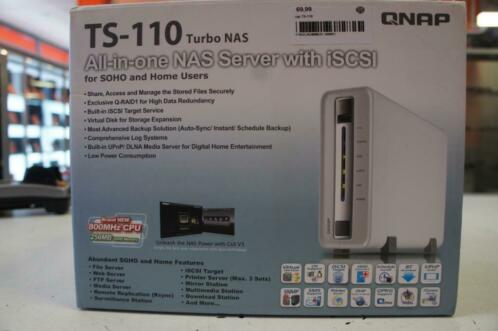 Qnap TS-110 Nieuw in doos Inclusief Garantie 