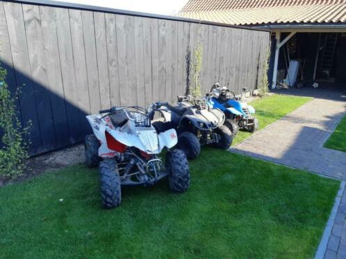  Quad 3 stuks met werk en onderdelen