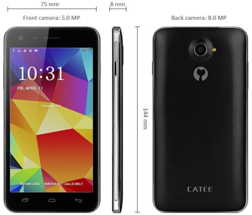 Quad Core Smartphone Catee 5 inch.