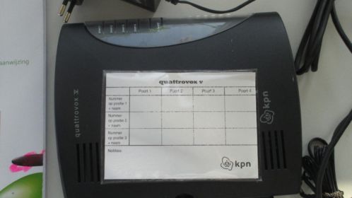 Quatrovox 5, voor ISDN en MODEM en 2 tel.toestellen