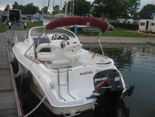 Quicksiler 540 cruiser met Mercury 60PK EFI en trailer