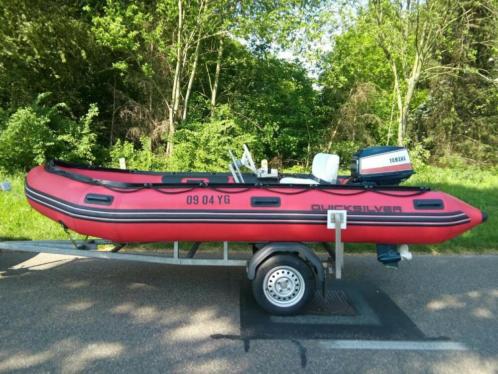 Quicksilver 430hd Yamaha 40pk 2 takt Gegalvaniseerd trailer