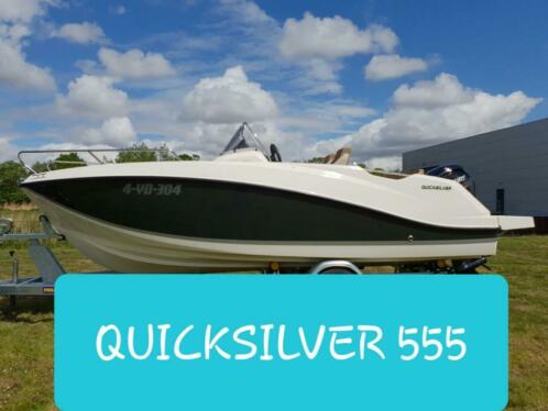 Quicksilver 555 open. MERCURY 115pk.VOL OPTIES . NIEUW