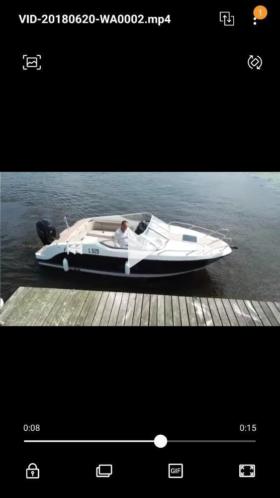 Quicksilver Active 645 Cruiser met Mercury F150CL motor