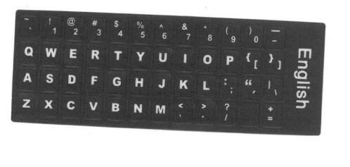 qwerty toetsenbord sticker zwart voor laptops