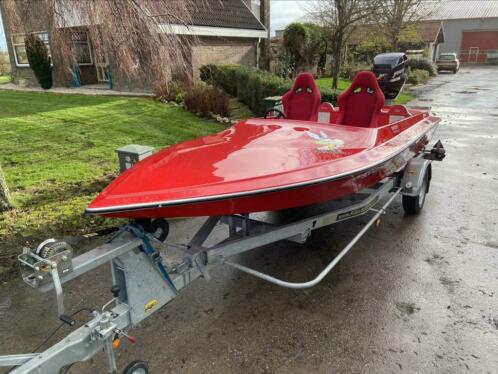 Raceboot Raven 18, Mercury 280 PK EFI L Trailer 45 draaiuren