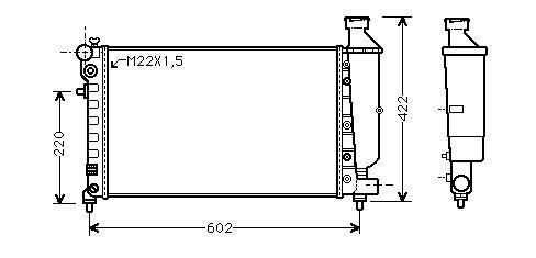 Radiator 1100 1300 -auto airco CITROEN SAXO (S0, S1)  19