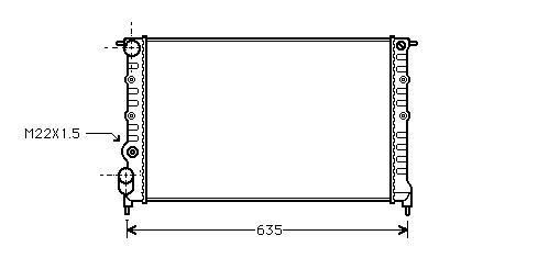 Radiator 1,8 -16v O RENAULT 19 I, 19 I Box, 1