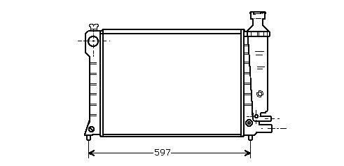 Radiator 2,0 -auto -airco PEUGEOT 605