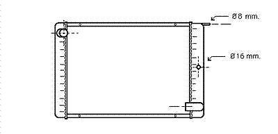 Radiator 2,4 Diesel -auto A VOLVO 740, 740 Kombi, 760