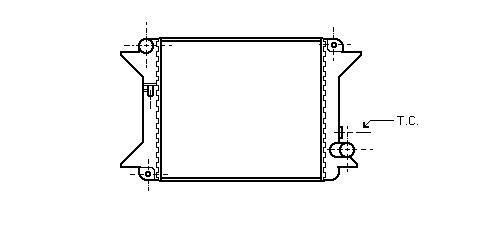 Radiator -688 1,4 O CITROEN C15, VISA, VISA C