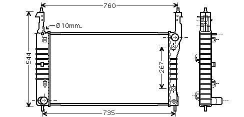 Radiator Antaracaptiva 20td Mt 06- CHEVROLET CAPTIVA