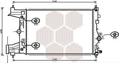 RADIATOR ASTRA JCRUZE 16i AT 09- CHEVROLET CRUZE, CRUZE hat