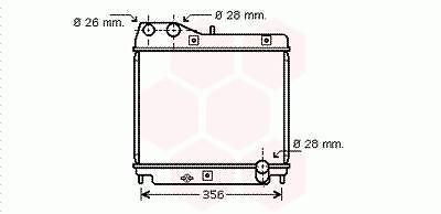 Radiator Benzine -04 1.2  1.4 HONDA JAZZ (GD)  2002.03-