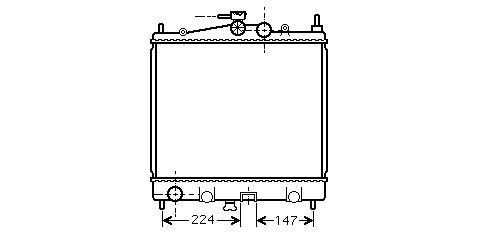 Radiator Benzine 1.0  1.2  1.4 Mt NISSAN MICRA (K12)  