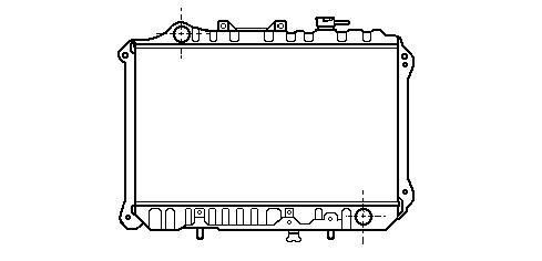 Radiator Benzine 1,6 -auto -airco MAZDA 626 II (GC)  1982