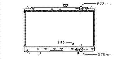 Radiator Benzine 1600 1800 -auto MITSUBISHI COLT III, LANCER