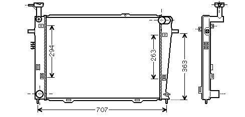 Radiator Benzine 2.0 16v