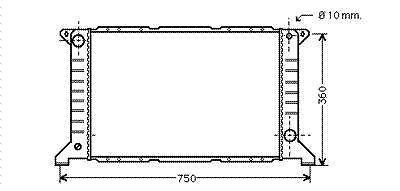 RADIATOR BENZINE 2.0  2.0i FORD TRANSIT Box, TRANSIT Bus, T