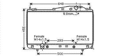 Radiator Benzine 2.5 At DAEWOO EVANDA